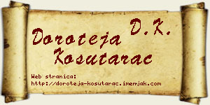 Doroteja Košutarac vizit kartica